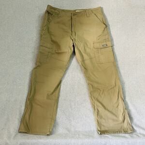 NWT Wrangler Five Star Premium Relaxed Fit Flex Cargo Pants Men's 38X30 Tan